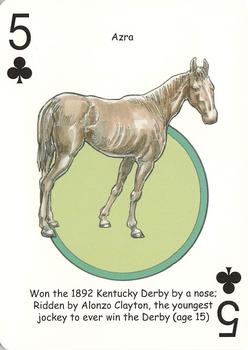 2006 Hero Decks Derby Deck Playing Cards #5♣ Azra Front